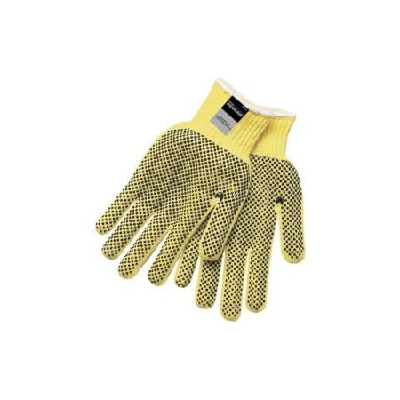 Mcr Safety Kevlar Two-Sided PVC Dots Gloves, Memphis Glove 9366L, 1-Pair 9366L